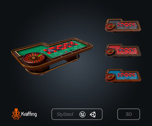 Roulette Table V1 – Casino Gambling – Game Ready