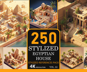 Stylized Egyptian house