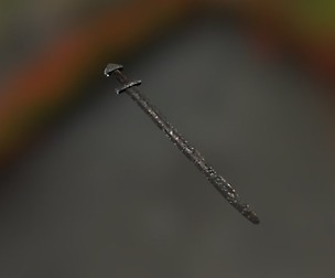Early-medieval old hammered sword