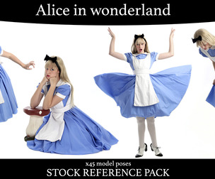 Alice in Wonderland - pose reference pack