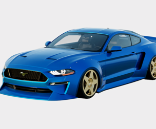 Ford Mustang GT 2018 Clinched Widebody Kit