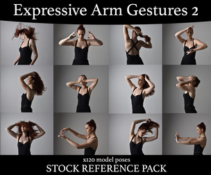 Arm Gestures 2- Stock model reference pack