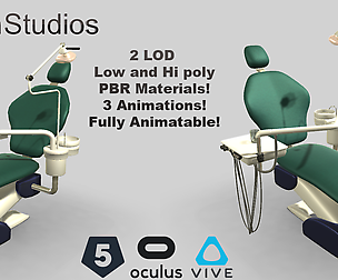 Animated Dental Chair 3dsmax
