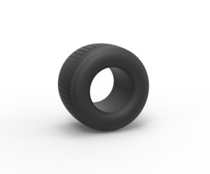 Dirt Sprint racing tire 25 Scale 1:25