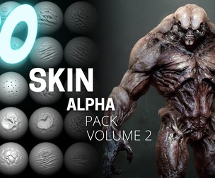 20 Skin Alphas and VDM Brush: Volume 2