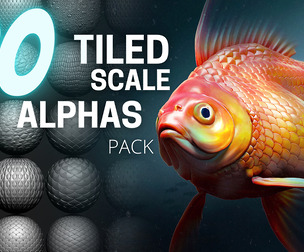 20 Scale Tiled Alphas - Custom made Alphas