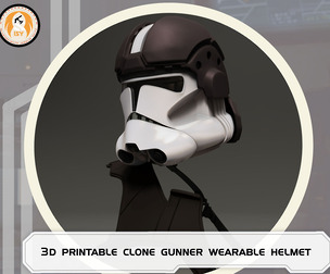 Star Wars 3D Print CLGunner Helmet Cosplay Costume