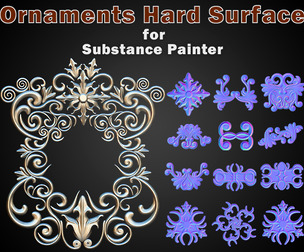 Ornaments Hard Surface for Substance Painter