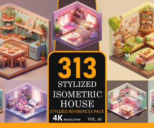 Stylized Isometric House