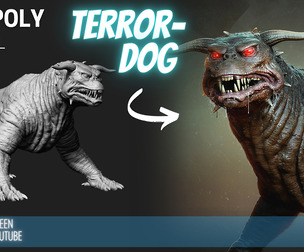 TERROR DOG High Poly ZTL & FBX
