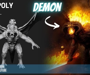 Demon High Poly ZTL & FBX