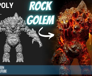 Rock Golem High Poly ZTL & FBX