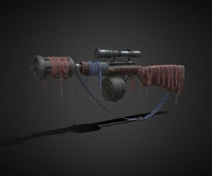 Stylized sniper rifle