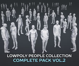 Complete Lowpoly People Pack Volume 2