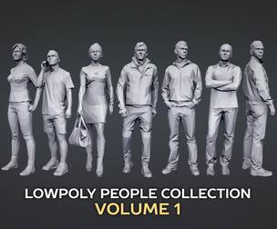 Lowpoly People Casual Pack Volume 1