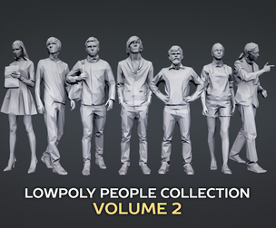 Lowpoly People Casual Pack Volume 2