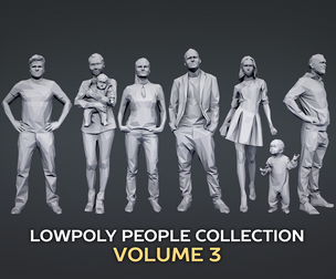 Lowpoly People Casual Pack Volume 3