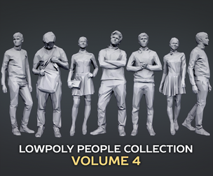 Lowpoly People Casual Pack Volume 4