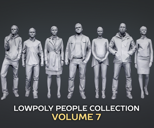 Lowpoly People Casual Pack Volume 7