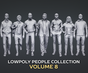 Lowpoly People Casual Pack Volume 8