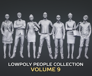 Lowpoly People Casual Pack Volume 9