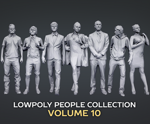 Lowpoly People Casual Pack Volume 10