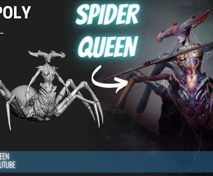 Spider Queen High Poly ZTL & FBX