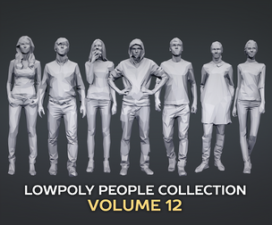 Lowpoly People Casual Pack Volume 12