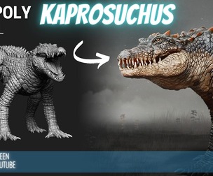 Kaprosuchus High Poly ZTL & FBX
