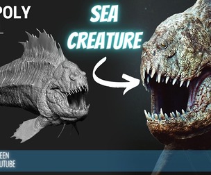 Sea Creature High Poly ZTL & FBX