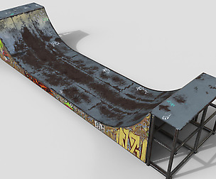 Huge Skate Pipe PBR Textures