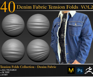 40 Denim fabric_Tension Folds Collection_ VOL.02