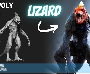 Lizard High Poly ZTL & FBX