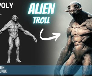 Alien Troll High Poly ZTL & FBX