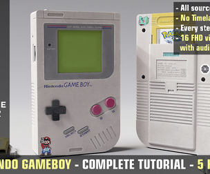 Creating a Nintendo Game-Boy in Blender and SP