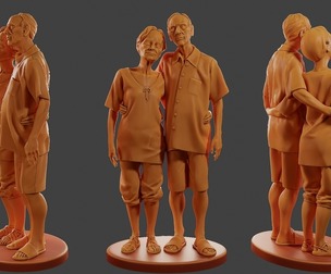 Casual elderly couple CEC1 001