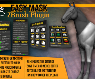 Easy Masks ZBrush Plugin