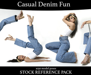 Casual Denim Fun - Stock Model Reference Pack