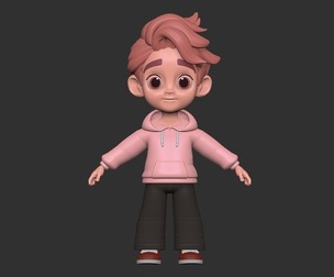 Cartoon boy