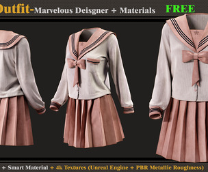 Girls Outfit-Models+Materials-FREE