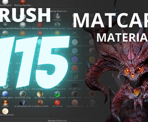 FREE ZBrush Matcap Materials