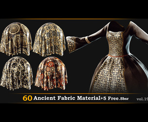 60 Ancient Fabric Material.Sbsar_vol.19