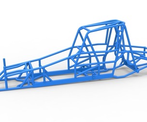 Frame of Northeast Dirt Modified stock car 1:25
