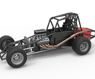 Northeast Dirt Modified stock car Base 1:25