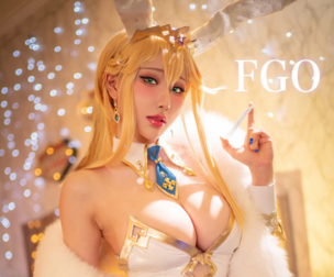 FGO Fate Artoria Lancer Bunny cosplay HaneAme