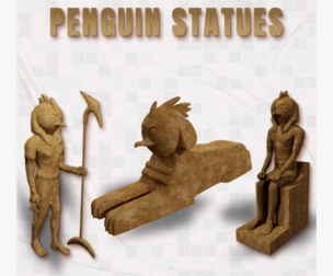 Penguin statue