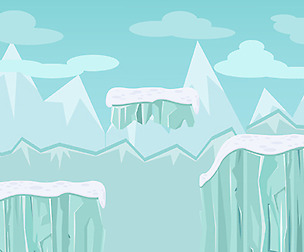 2D Vector Platformer Ice Pack
