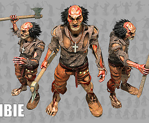 2D Axe Man Zombie