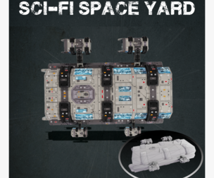 Sci-fi space yard