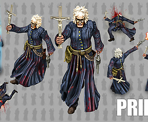 2D Priest Animated Character